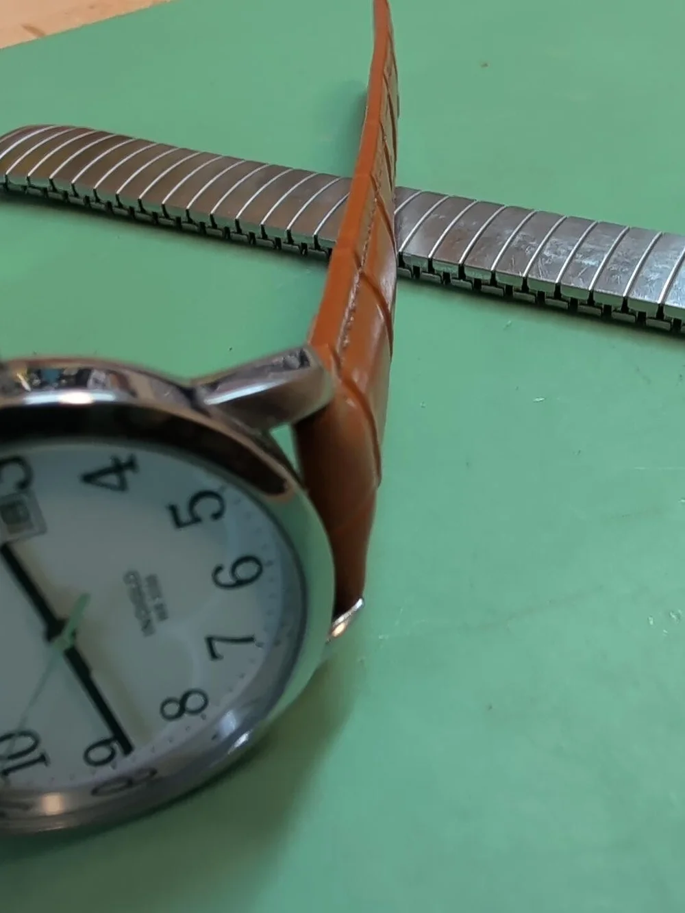 Timex Easy Reader Brown Leather Strap Watch with White Dial